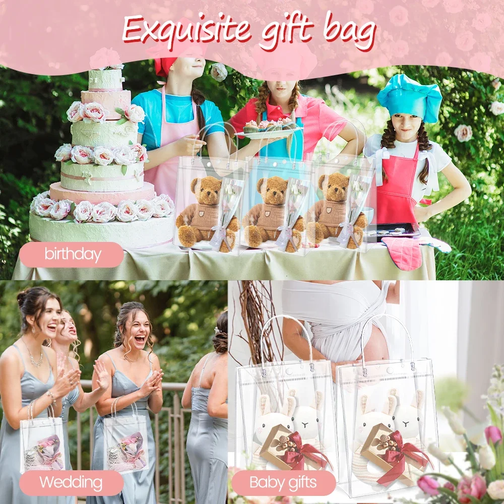 Прозрачный ПВХ подарок сумки с – обзор и цена Event Party Shop
