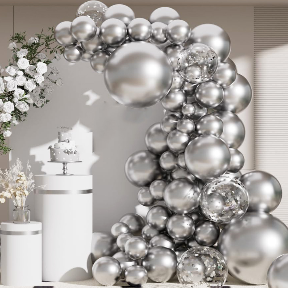 68 шт. металлические серебряны – обзор и цена Balloon Arch Kit