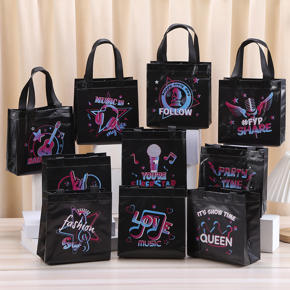 10 шт., черные нетканые подаро – обзор и цена Event Party Shop